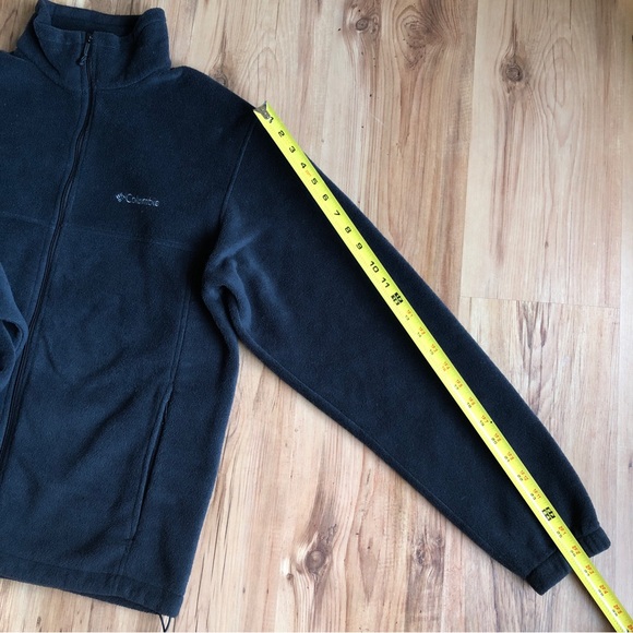 COLUMBIA FLEECE JACKET Full Zip Black Large Men’s UNISEX - Picture 10 of 16